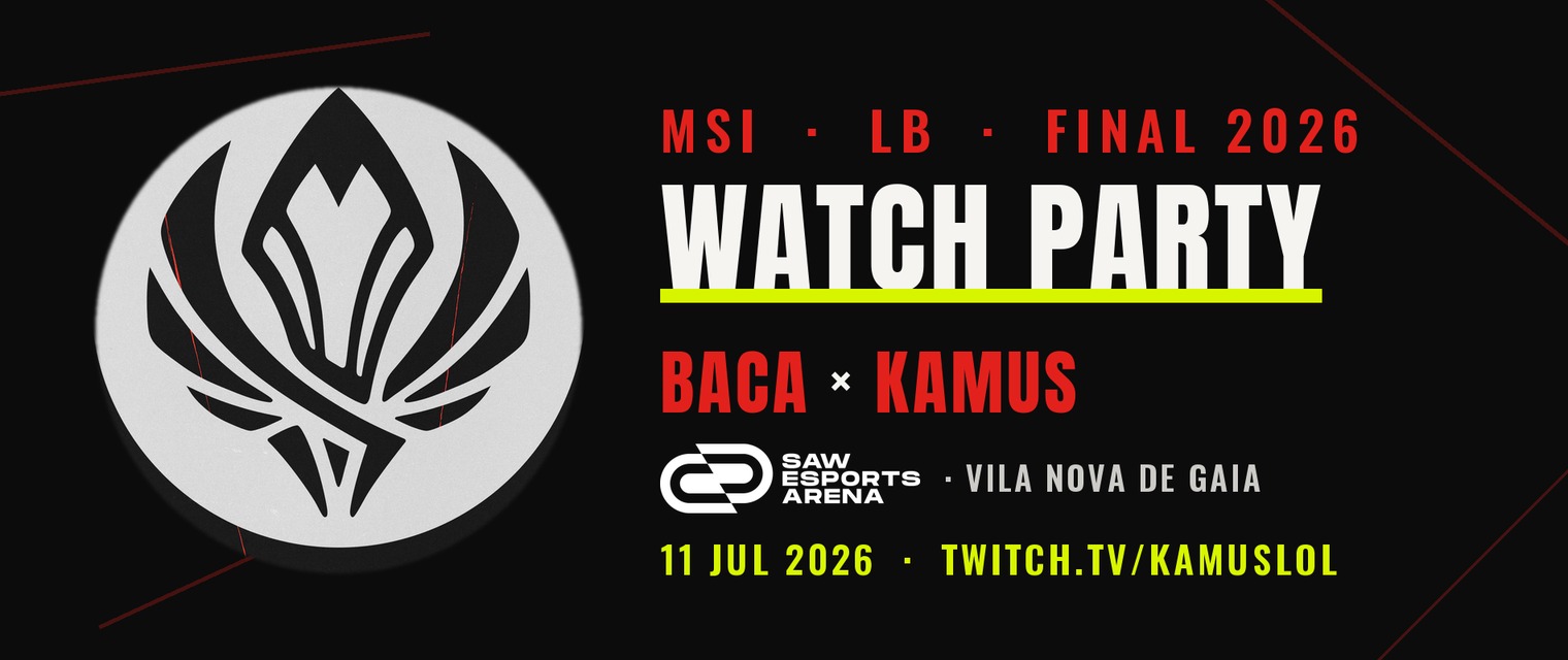 MSI LB Final 2026 · Watch Party · BACA × KAMUS · SAW Esports Arena · 11 Jul 2026